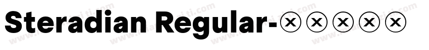 Steradian Regular字体转换